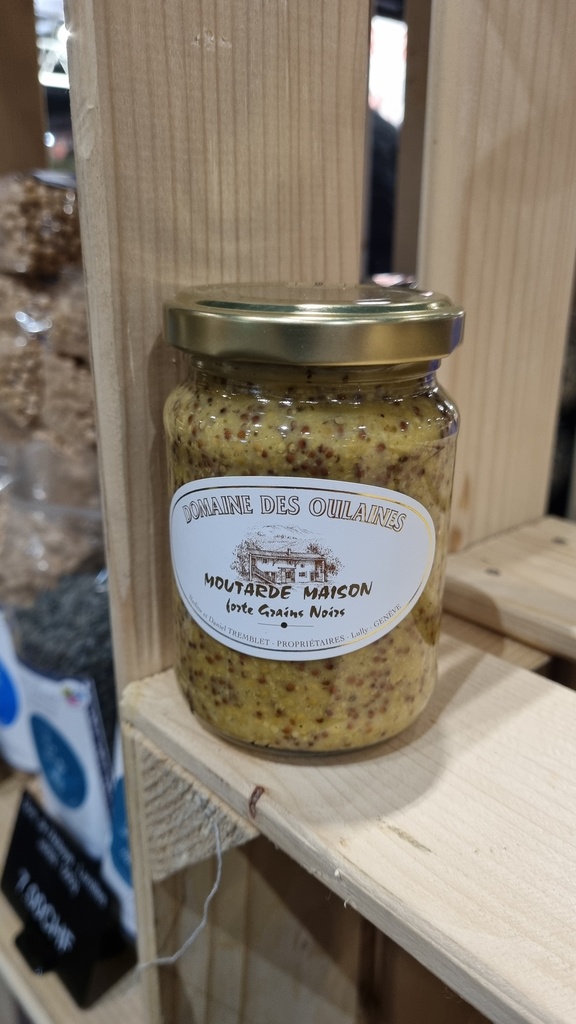 Dom. des Oulaines - Moutarde maison forte grains noirs