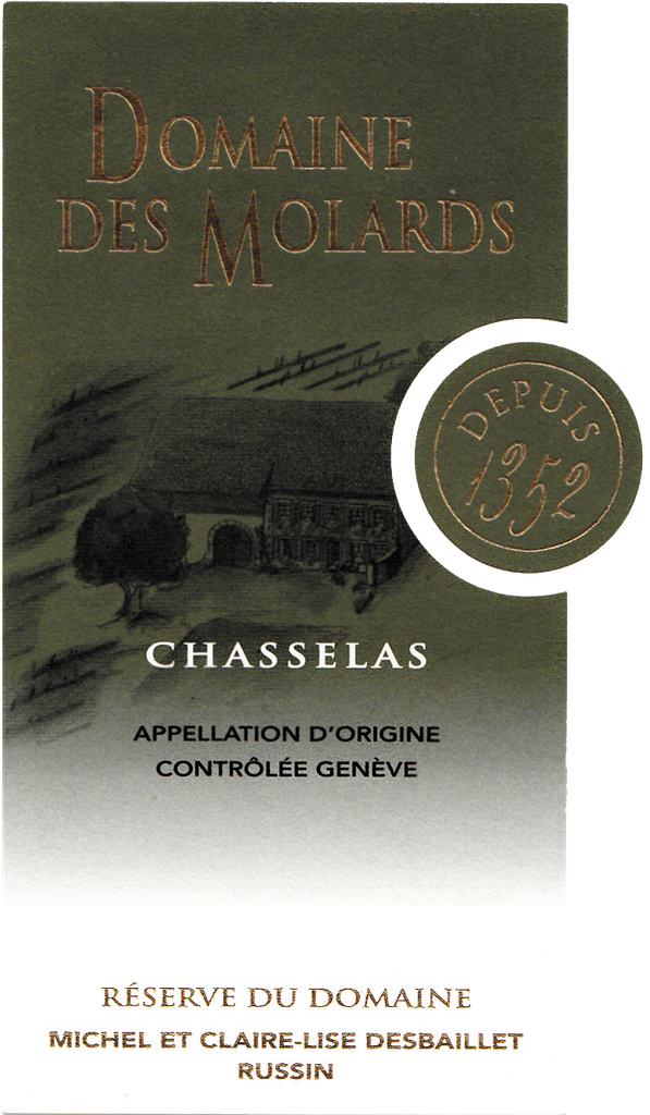 Dom. des Molards - Chasselas 50cl 2024 AOC GE