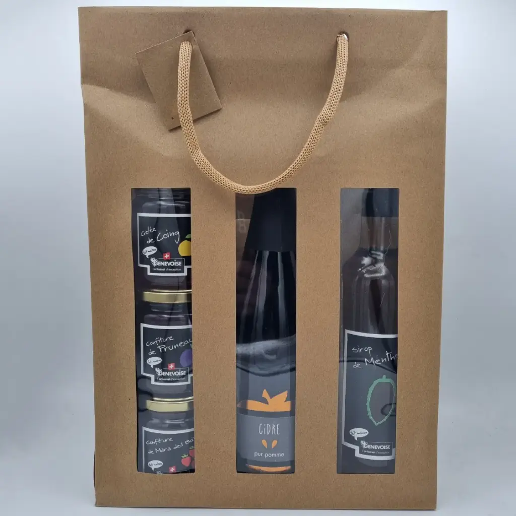 Coffret Tradition du Terroir Genevois – Cidre, Confitures & Sirop