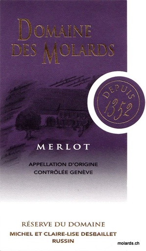 Dom. des Molards - Merlot 75cl 2024 AOC GE